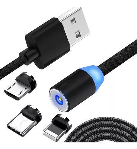 CABLE USB 3 EN 1 IMAN